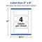 Avery Durable Waterproof Rectangle Labels with Sure Feed, 2" x 6"